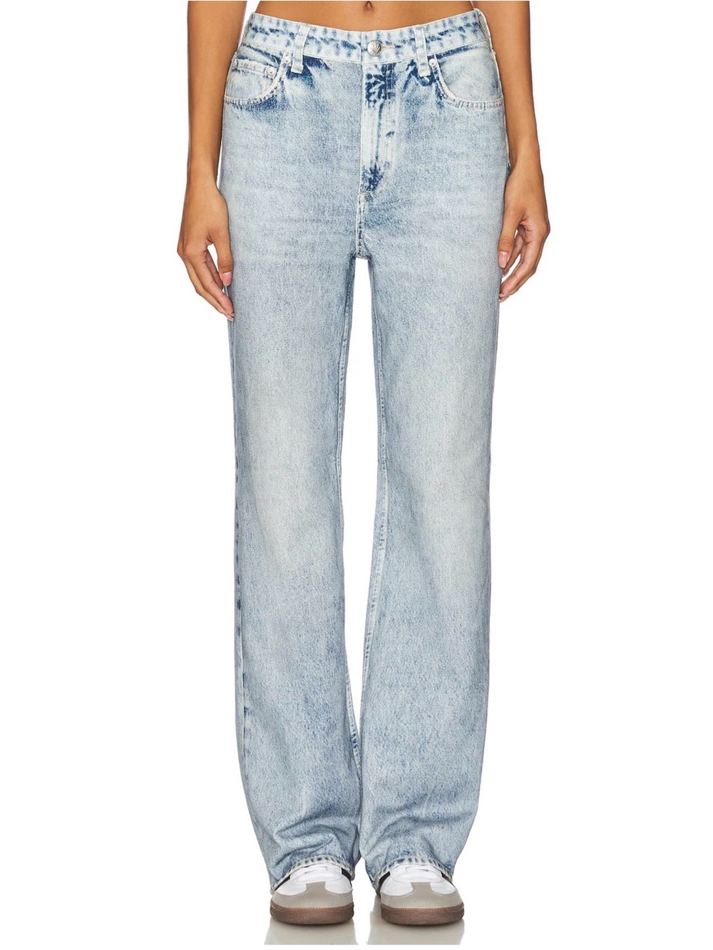 Light Wash Straight-Leg Women’s Jeans